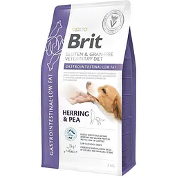 Корм сухий Brit VetDiet Dog Gastrointestinal-Low fat для собак при проблемах з травленням з обмеженим вмістом жиру з оселедцем 2 кг