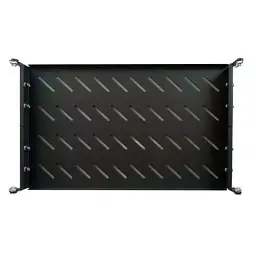Полка 19" Hypernet 1U глиб. 300мм, в шкафи глибиною 450мм, колір чорний (U-FS-45-Black)