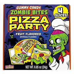 Жувальні цукерки Treat Street Gummy Candy Zombie Bites Pizza Party 24г