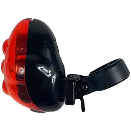 Ліхтарик блимавка світлодіодні Good Bike 5 LED 3 режими червоне світло (88317-IS) - мініатюра 4