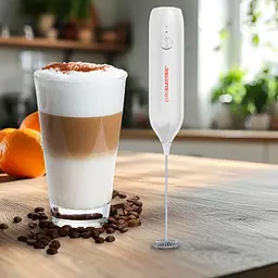 Спінювач молока Euroelectric електричний з акумулятором 500 mAh білий (EMF-10W(white) - мініатюра 4