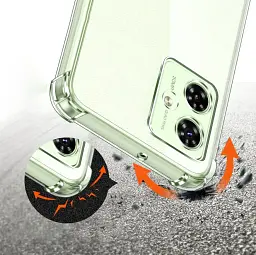 Чохол до мобільного телефона BeCover Anti-Shock Motorola Moto G35 Clear (712779) - мініатюра 2