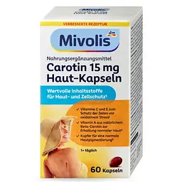 Біологічно активна добавка Mivolis Carotin Каротин, 60 шт