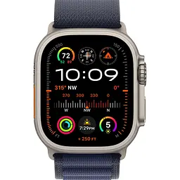 Смарт-годинник Apple Watch Ultra 2 49mm Natural Titanium Case with Navy Alpine Loop Small (MXMX3) - мініатюра 2