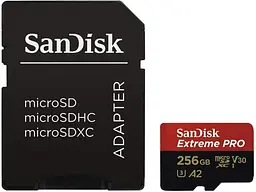 Карта пам'яті SanDisk Extreme Pro microSDXC UHS-I U3 + SD Adapter 512 GB (SDSQXCD-512G-GN6MA) - мініатюра 3