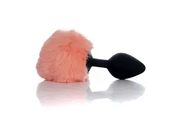 Анальна пробка з хвостом B-Series Bunny Tail, 8.5 см - мініатюра 2