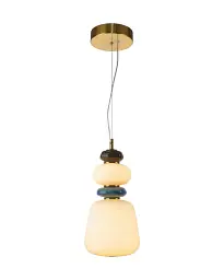 Підвісний світильник, люстра Italux PND-94981V-3C-GD Evans LED 1x12W 3000K 1500Lm IP20 золотий - мініатюра 2