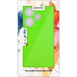Чохол Silicone Cover Ummi Lakshmi Full Camera (AA) для Xiaomi Redmi 13 4G / Poco M6 4G Салатовий / Neon Green - мініатюра 2