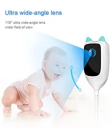 Цифрова відеоняня 3Мп Full HD Xiaovv C1 Plus - двосторонній зв'язок нічне бачення датчик руху - мініатюра 4