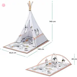 Розвиваючий килимок-намет 3 в 1 Kinderkraft Tippy (00-00304277) - мініатюра 17