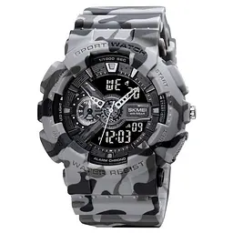 Наручний годинник чоловічий 1688CMGY Camo Gray. Skmei acs0030624
