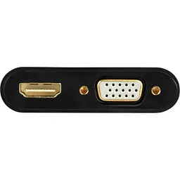 Адаптер-перехідник Cablexpert VGA на HDMI/VGA+Аудіо 3.5 (A-VGA-HDMI-02) - мініатюра 2