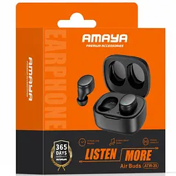 Бездротові TWS навушники Amaya ATW-35 Game Mode Black - мініатюра 2