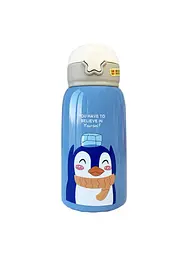 Дитячий термос - поїлка в сумці з чашкою 3 в 1 600 ml Mumlove Синій - мініатюра 3