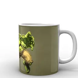Кухоль GeekLand Халк Hulk стрибок HU.02.024 330 мл білий - мініатюра 3