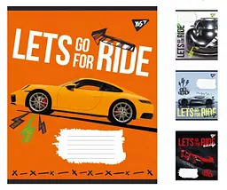 Набір зошитів учнівських Yes Lets Go for Ride лінія 60 аркушів 10 шт 766757