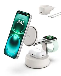 Бездротовий зарядний пристрій 25 Вт Belkin UltraCharge Pro Sand - мініатюра 1