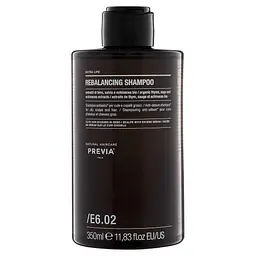 Себорегулювальний шампунь для жирної шкіри голови Previa E6.02 Rebalancing Shampoo 350 мл