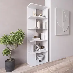 Книжкова полиця стелаж Vays D-6 з 5 відкритих секцій ЛДСП 60x30x178 см для дому офісу вітальні - мініатюра 2