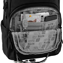 Рюкзак для старшої школи Kite Education teens 2578M Black&Charm Чорний (K26-2578M-1) - мініатюра 11