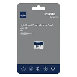 Карта пам'яті Wiwu Wi-FC004 Infinite Series (U1, C10) microSDXC Class 10, 8GB без адаптера Blue - мініатюра 2