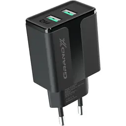 Зарядний пристрій Grand-X 5V 2,1A Black + cable USB-Lightning (CH15LTB) - мініатюра 3