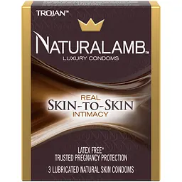 Упаковка 3 шт. безлатексних Trojan Naturalamb