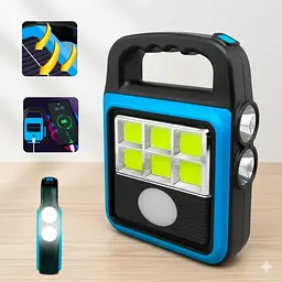 Ліхтар-прожектор Solar LED light HS-8020 60 Вт USB із сонячною панеллю, павербанком, IP65