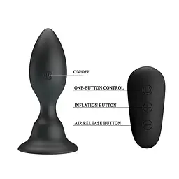 Анальна пробка MR Play Vibrating Anal Plug 10.8 см (чорний) - мініатюра 4