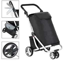 Сумка-візок ShoppingCruiser 3 Wheels Black (604349) - мініатюра 3