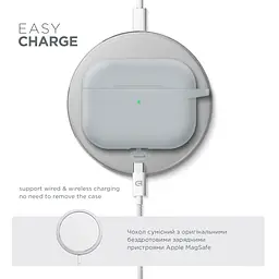 Силіконовий чохол для навушників Apple AirPods Pro 3, Hang Case, люмінесцентний, ультратонкий захисний кейс товщиною 2 мм, захист від подряпин, пилу та ударів, компактний, з карабіном для кріплення, ArmorStandart (ARM88276) - мініатюра 7