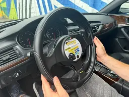Чохол на кермо Poputchik Road 38 чорно-сірий - мініатюра 3