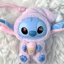 Іграшка сюрприз м'який брелок Лабубу Стич 15см lububu Stitch Eat Something Before Sleep Series кукла - мініатюра 2