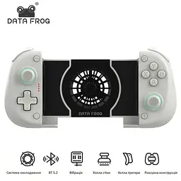 Бездротовий геймпад Data Frog X3 White з системою охолодження для Android, Nintendo Switch, Pc - мініатюра 2