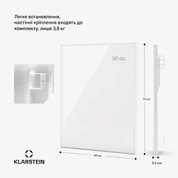 Інфрачервоний обігрівач Klarstein Wonderwall Smart Bornholm (10045462) - мініатюра 5
