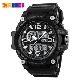 Чоловічий наручний годинник 1283 All Black. Skmei acs0030825