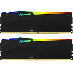 Модуль пам'яті для комп'ютера DDR5 32GB (2x16GB) 6000 MHz Beast RGB Kingston Fury (ex.HyperX) (KF560C36BBE2AK2-32) - мініатюра 5