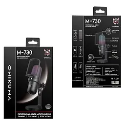 Мікрофон Onikuma RGB microphone M730 | Type-C, 2m | - мініатюра 2