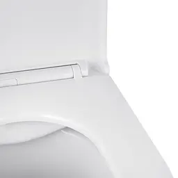 Унітаз підвісний Kroner Armada WHI513636 RIMLESS безобідковий з сидінням Slim Duroplast / Soft-close / Quick relase (KA513636WHIR), Білий - мініатюра 7