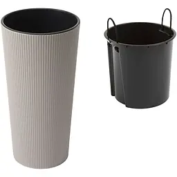 Вазон Lamela Lilia Jumper 25.5x46.6 см сіро-коричневий (9448647) - мініатюра 2