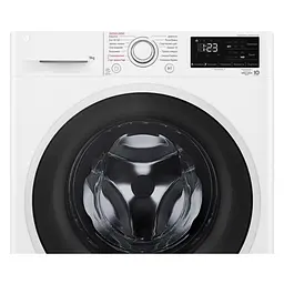 Пральна машина LG фронтальна, 9кг, 1400, A+++, 57см, дисплей, пара, інвертор, білий (F4V3VS7WW) - мініатюра 10