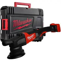 Машина полірувальна ексцентрикова акумуляторна MILWAUKEE, M18 FROP21-0X, діаметр 150мм (каркас, HDкейс)