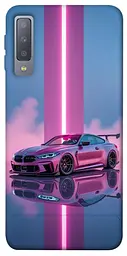 TPU чохол Demsky Pink neon car для Samsung A750 Galaxy A7 (2018)