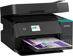 Epson БФП ink color A4 Epson EcoTank L6370 35_23 ppm DADF Duplex USB Ethernet Wi-Fi 4 inks Black Pigment - мініатюра 2