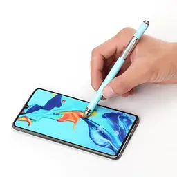 Стилус ємнісний, високоточний Jot Pro двосторонній, металевий, зі вставкою, світло-блакитний - мініатюра 2