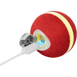 Розумний м'ячик для котів Cheerble Wickedball Mini Artificial Wool Red (C0419-R) [168098] - мініатюра 4