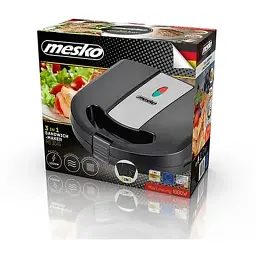 Бутербродниця Mesko MS 3045, 3 в 1 (5902934835411) - мініатюра 4