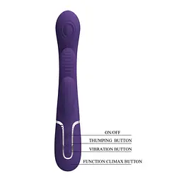 Вібратор PRETTY LOVE Shonia Dark PurpTwinkled Tenderness PRETTY LOVE BW-500041-2 100622 - мініатюра 3