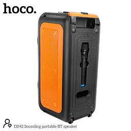 Портативна акустика Hoco DS42 Sounding 30 Вт караоке з мікрофоном бездротова - мініатюра 3