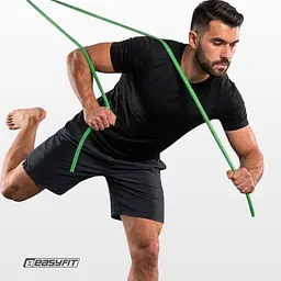 Борцівська резина EasyFit - джгут 5 м зелений (Easy) - мініатюра 7